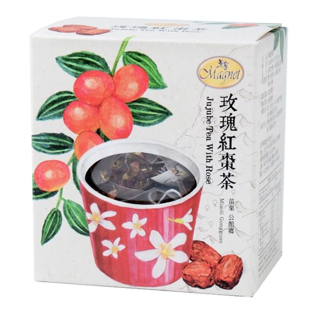 【曼寧】台灣玫瑰紅棗茶輕巧盒3gx15入x3盒