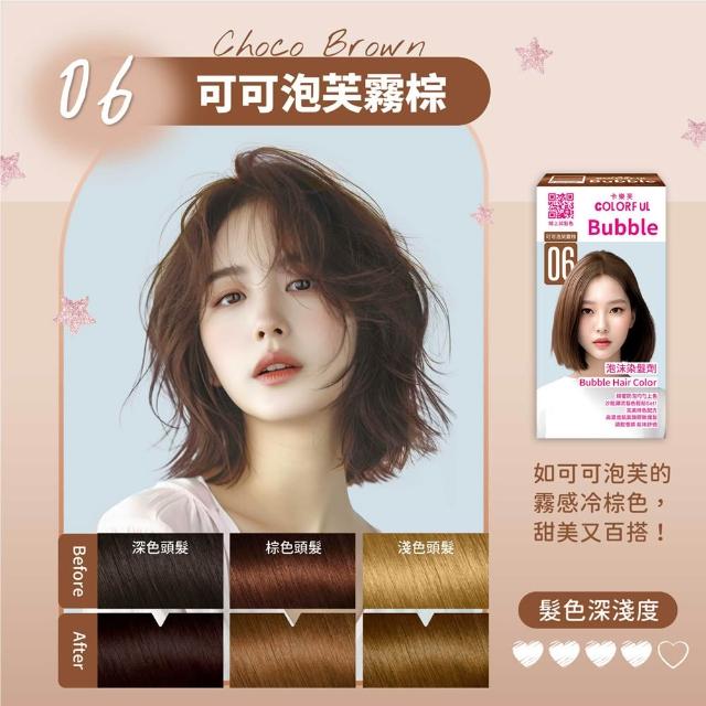 【美吾髮】卡樂芙全新升級泡沫染髮劑100g(多色任選/泡泡染/無阿摩尼亞/無PPD/COLORFUL)