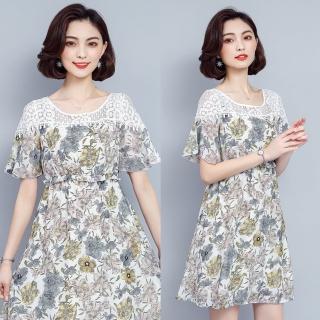 【K.W.】美人風夏日美感韓妞洋裝4XL(共2色)