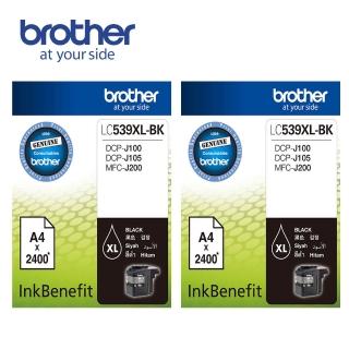 【brother】LC539XL-BK★原廠黑色墨水匣(2入組)