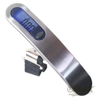 【OMAX】不鏽鋼攜帶式電子行李秤-2入(12H)