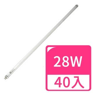 【東亞照明】28瓦 T5三波長高效率燈管-40入(晝光)