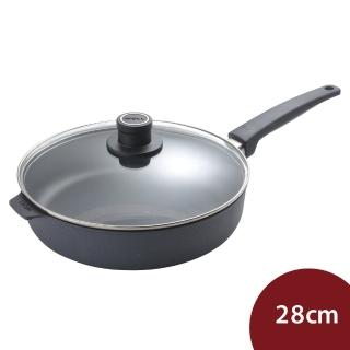 【Woll】Woll Saphir Lite 輕量藍寶石 圓形不沾平底深鍋 +蓋 28cm 728SLI 電磁爐可用