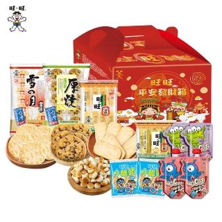 【旺旺】旺旺平安發財箱 857g/箱(綜合米果餅乾 )