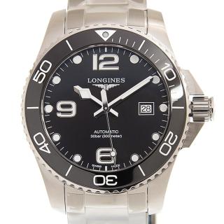 【LONGINES 浪琴】深海征服者陶瓷黑面機械腕錶x43mm(L37824566)