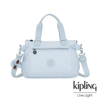 【KIPLING】棉花糖藍手提側背公事包-PILAR