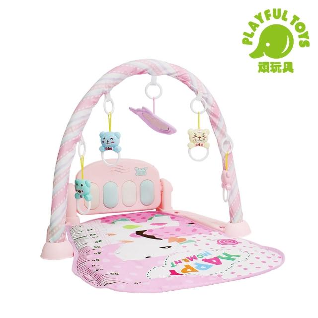 【Playful Toys 頑玩具】嬰兒腳踏鋼琴(健力架 踢踢琴 寶寶健身架)