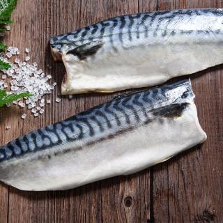 【鮮綠生活】巨霸挪威薄鹽鯖魚(淨重215g/包-加碼送2片共16片)