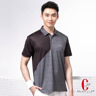 【JYI PIN 極品名店】異質拼接立領涼感POLO衫_灰(PS820-85)