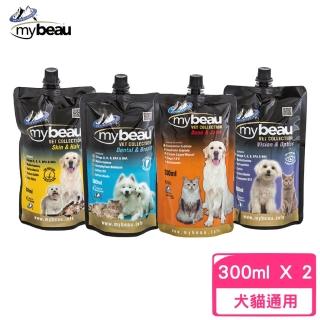 【紐西蘭mybeau】專業保健液態劑系列 300ml*2入組(口腔/視力/皮毛/關節)