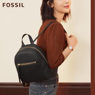 【FOSSIL】MEGAN 黑色真皮迷你背包ZB7693001