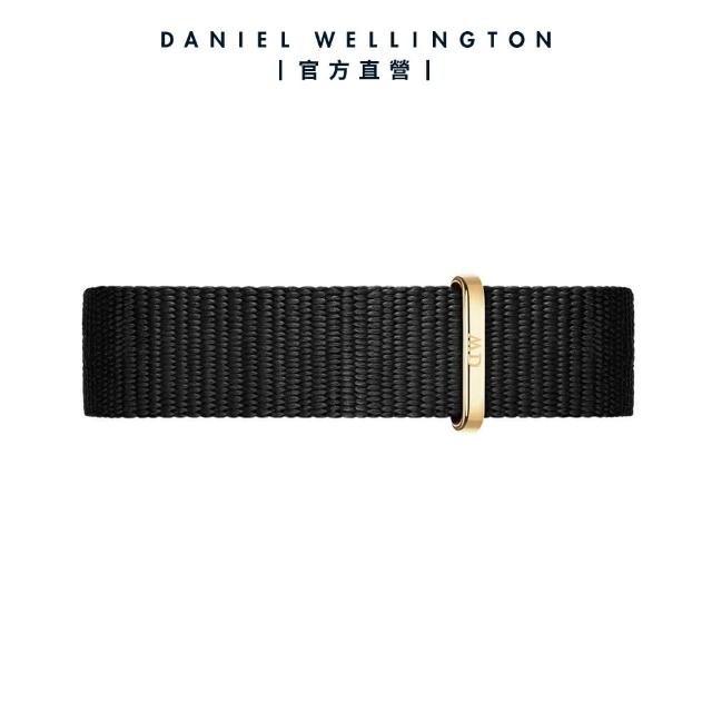 【Daniel Wellington】DW 錶帶 Petite Cornwall 寂靜黑織紋錶帶(DW00200195)