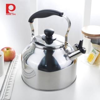 【日本珍珠金屬】IH不鏽鋼廣口笛音煮水壺-5L(進口 餐廚 鍋具 烹飪 廚房 料理 泡茶 茶具)