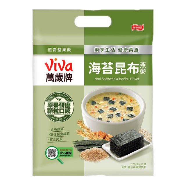 【萬歲牌】燕麥堅果飲-海苔昆布燕麥(32gx10包)