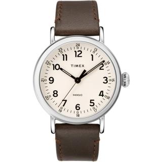 【TIMEX】天美時 復刻系列 簡約復古手錶-卡其40mm(TXTW2T20700)