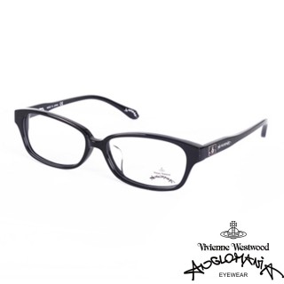 【Vivienne Westwood】ANGLO MANIA系列-英倫龐克黑框方塊土星環光學眼鏡(AN249-01-黑)