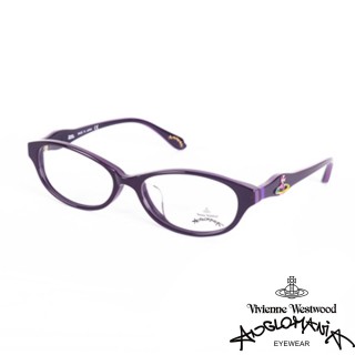 【Vivienne Westwood】ANGLO MANIA系列-英倫龐克土星環光學眼鏡(AN248-04-紫)