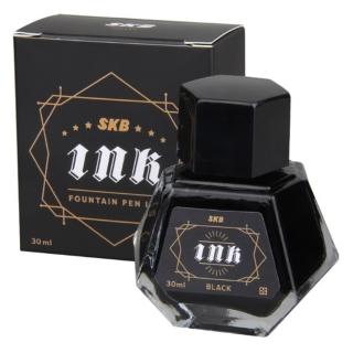 【SKB文明鋼筆】INK-160 COLOR INK鋼筆墨水瓶(黑色)