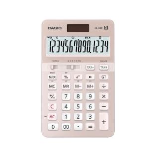 【CASIO 卡西歐】14位數雙電源頂級商用計算機/櫻花限定版(JS-40B-PK)