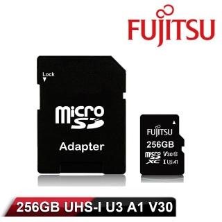 【FUJITSU 富士通】MicroSDXC UHS-I U3 A1 V30 256GB記憶卡(記憶卡)