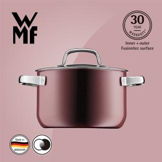 【德國WMF】Fusiontec德國製高身湯鍋 20cm 3.7L(金屬玫瑰 赭紅色)