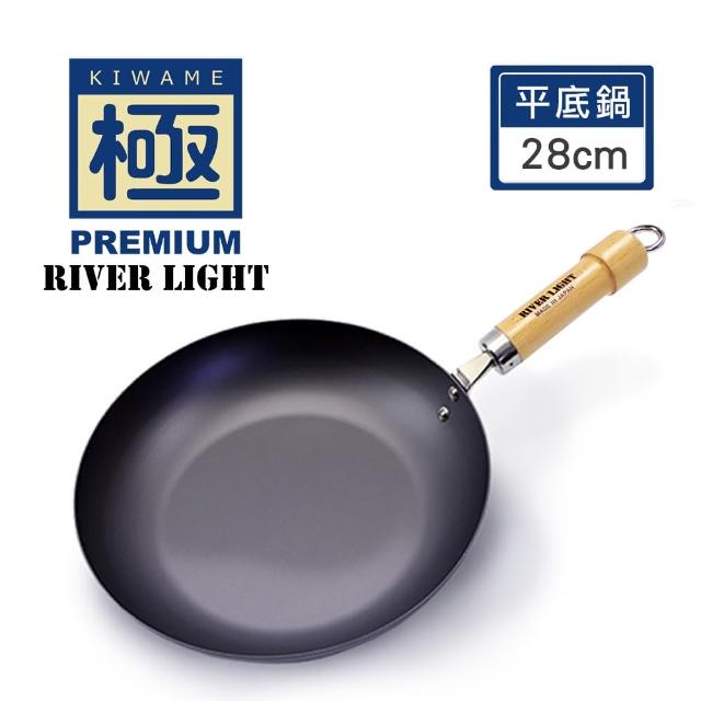 【極PREMIUM】不易生鏽窒化鐵炒鍋30公分+平底鍋 28cm雙鍋組(日本製極鐵鍋無塗層)