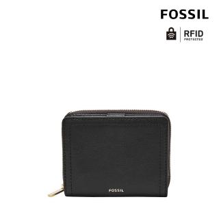 【FOSSIL】Logan RFID 黑色迷你多功能短夾SL7923001