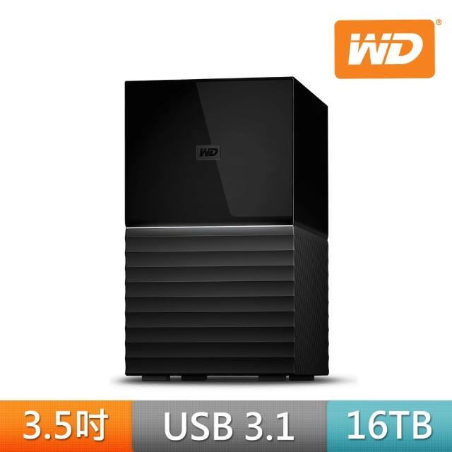 【WD 威騰】My Book Duo 16TB 3.5吋USB3.1雙硬碟儲存(WDBFBE0160JBK-SESN)