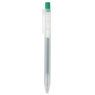 【MUJI 無印良品】自由換芯按壓滑順膠墨筆/綠0.5mm