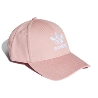 【adidas 愛迪達】老帽 Trefoil Baseball Cap 復古 愛迪達 刺繡三葉草 棒球帽 穿搭推薦 粉 白(EK2994)