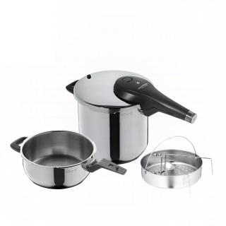 【WMF】結束代理出清 PERFECT Premium德國製快力鍋二件套組 3.0/6.5L壓力鍋(福利品)