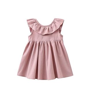 【Baby 童衣】任選 兒童寶寶清爽蝴蝶結公主裙背心裙 88127(粉色蝴蝶結)