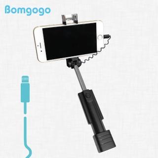 【Bomgogo】Govivo S4 口袋型輕量線控自拍棒 for iPhone(iPhone線控 極輕量 易攜帶)