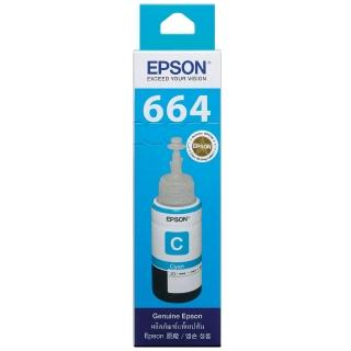 【EPSON】官方直營 664 藍色墨水瓶 70ml(T664200_L121/L1300)