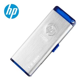 【HP 惠普】512GB USB 3.0金屬髮絲紋隨身碟X730w