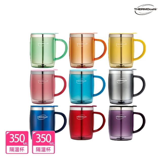 【THERMOcafe-買1送1】凱菲不鏽鋼真空隔溫杯0.35L(DOM-350SH)