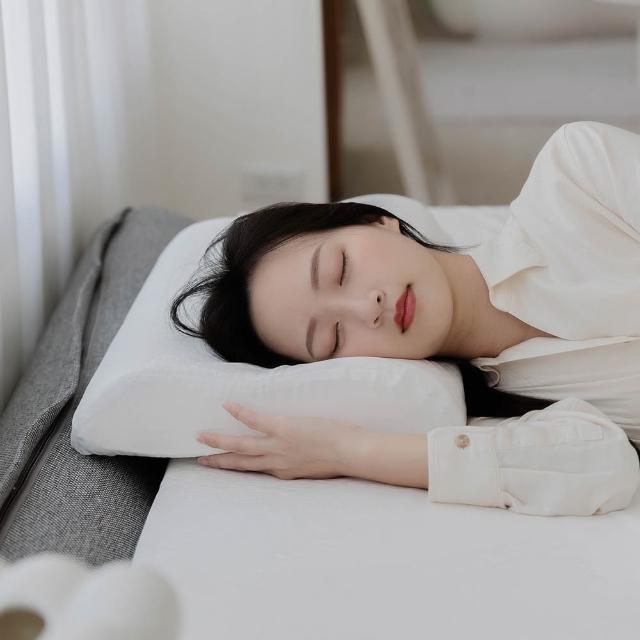 【Sonmil 森好眠】100%防蟎防水 吸濕排汗 天然乳膠枕頭(W60 人體工學枕頭)