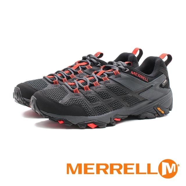 【MERRELL】GORE-TEX 健走鞋 耐磨抗菌 防水 登山鞋 運動鞋 防臭緩震 多功能 男(黑)