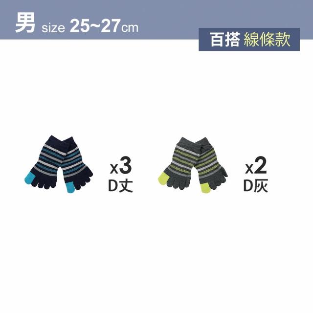 【MarCella 瑪榭】5雙組-MIT-乾爽五趾涼感纖維船襪(船襪/運動襪/機能襪/五趾襪)
