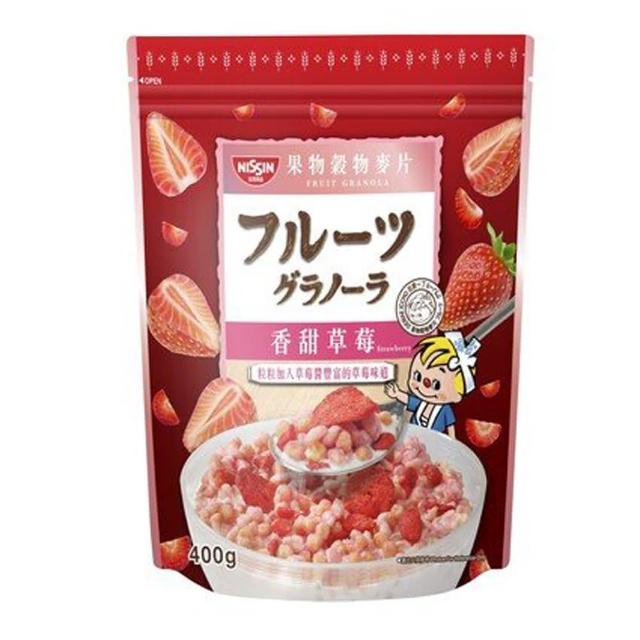 【NISSIN 日清】綜合水果穀物脆 任選3入(豐盛果實/宇治抹茶/楓糖果實/香甜草莓/焦糖腰果風味)