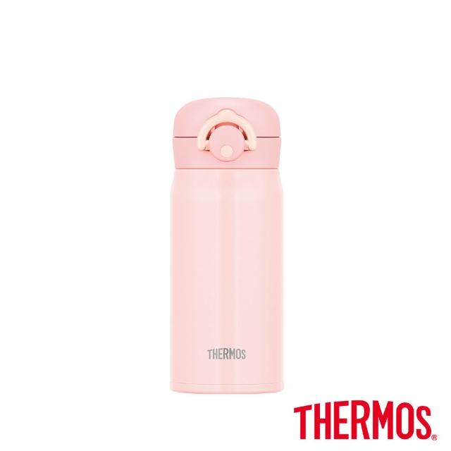 【THERMOS 膳魔師】買1送1_mo獨家不鏽鋼輕量自動上鎖保溫瓶450ml+輕量瓶350ml(JNS-455+JNR-351)