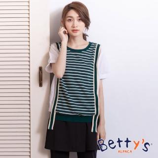 【betty’s 貝蒂思】優雅後拉鍊腰間可調式褲裙(黑色)