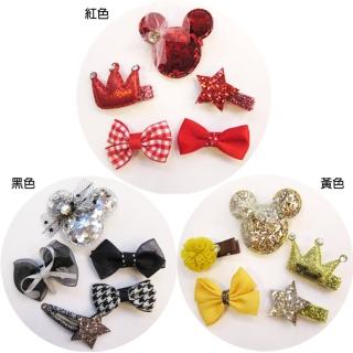 【TDL】韓版寶寶髮夾兒童髮飾髮夾邊夾瀏海夾5件組 42-20013