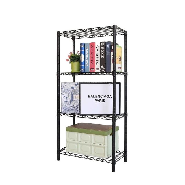 【居家cheaper】MIT耐重型60X30X150CM四層架﹝烤黑/烤白可選﹞(整組荷重200公斤)