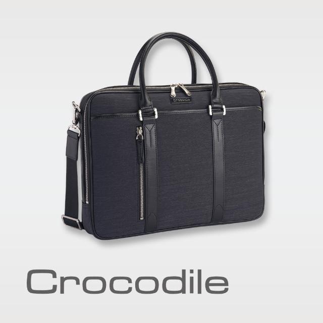 【Crocodile】Crocodile Marvel布配皮系列公事包 0104-07607