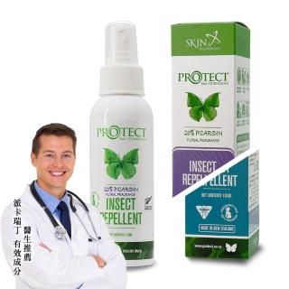 【SKIN Technology】Protect 20%派卡瑞丁 Picaridin 瑞斌長效防蚊液-100ML(花香 / 無香精)