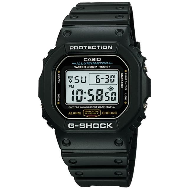 CASIO 卡西歐【CASIO 卡西歐】G-SHOCK 街頭潮流電子手錶(DW-5600E-1)