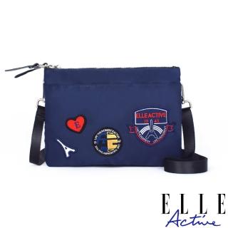 【ELLE active】巴黎遊記系列-多用側背包/斜背包/包中包-深藍色