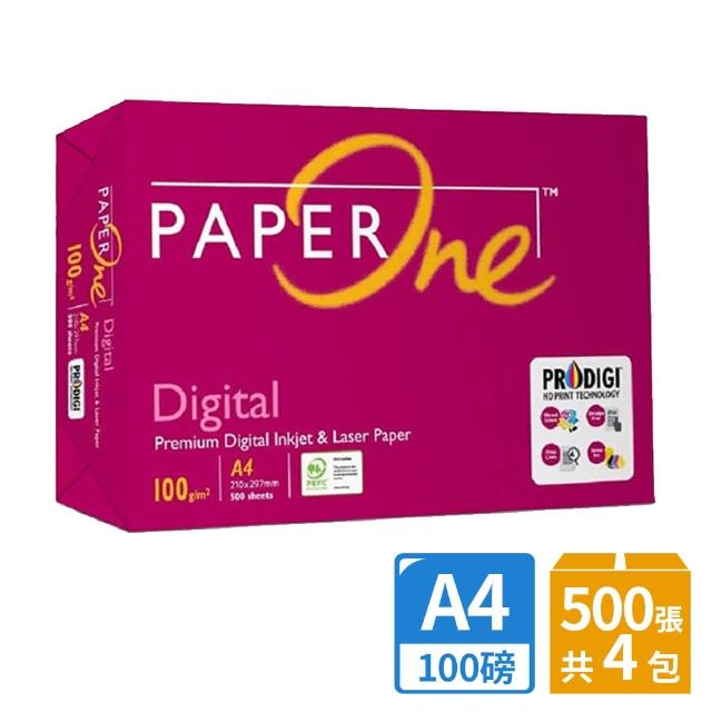 【PAPER ONE】Digital 雷射/噴墨影印紙A4 100G 4包/箱