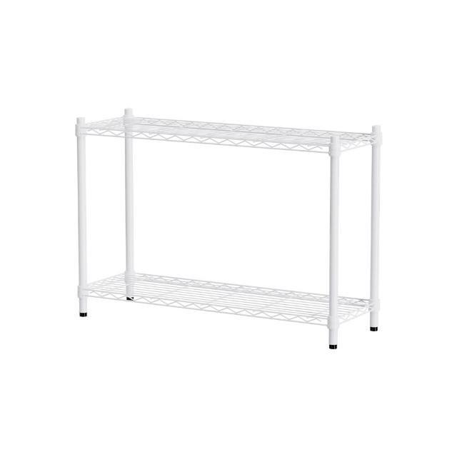 【dayneeds 日需百備】輕型 90x30x60公分 烤漆二層架(鐵力士架/收納層架/鞋架/展示架/層架/鐵架)